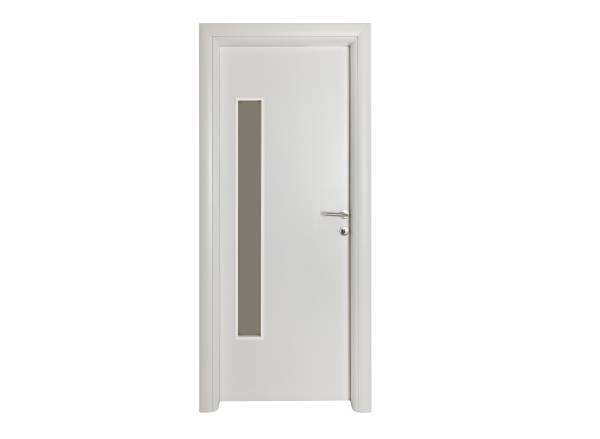 Farbana sobna vrata medijapan bela sa staklom